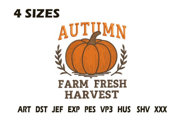 Autumn Farm Fresh Harvest Embroidery Review