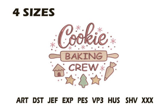 Cookie Baking Crew Embroidery Design Review