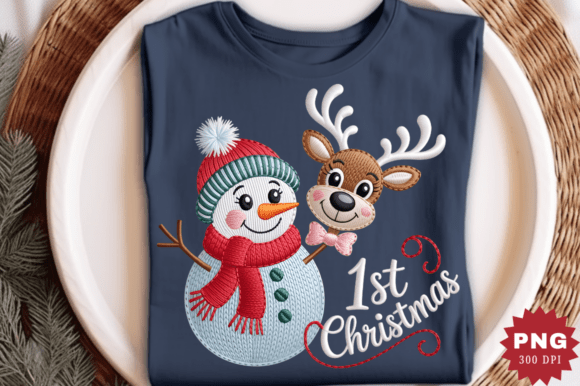 Embroidery 1st Christmas PNG Design Review