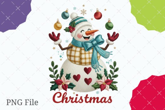Faux Embroidery Snowman Juggling Ornament Review