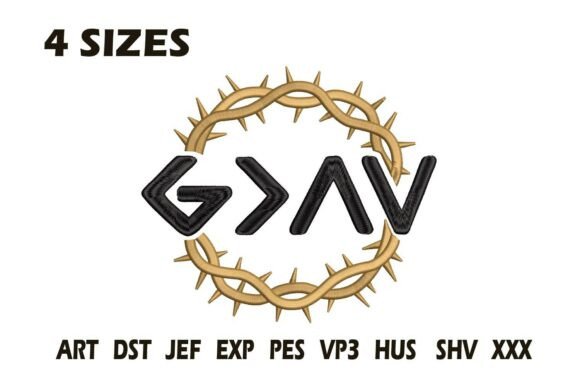 God Greater Crown of Thorns Embroidery Review