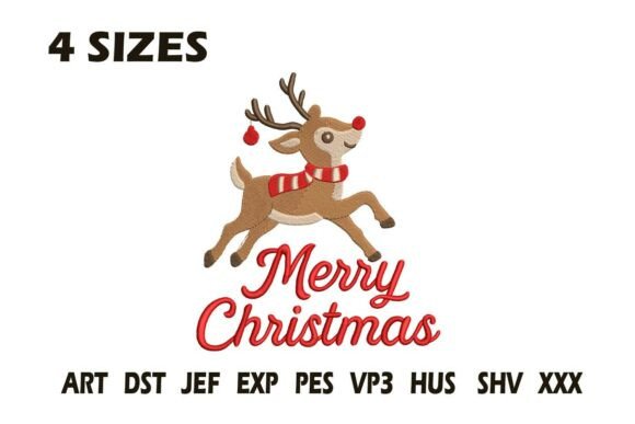 Review: Merry Christmas Reindeer Embroidery