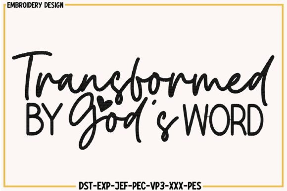 Transformed by God's Word Embroidery Review