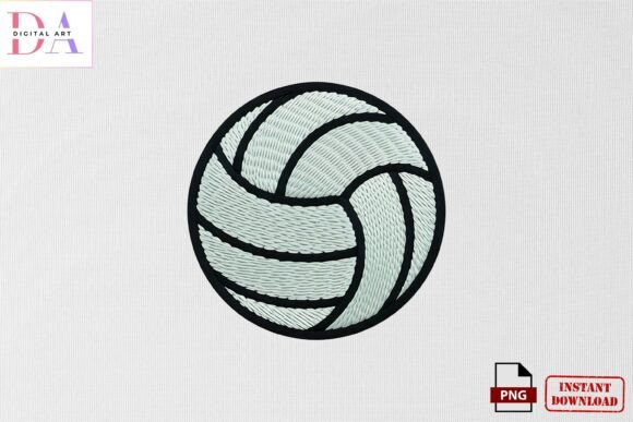Volleyball Sports Embroidery PNG Review for Sellers