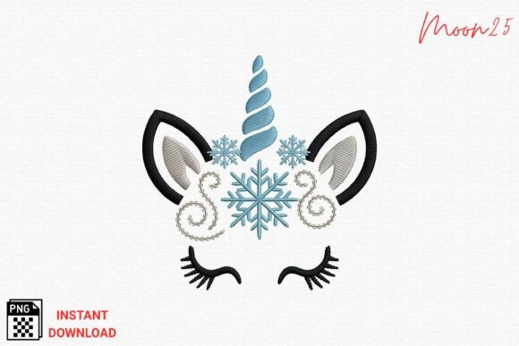 Winter Unicorn Embroidery PNG Review for Sellers