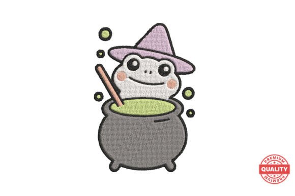 Witch Frog in Cauldron Embroidery Review